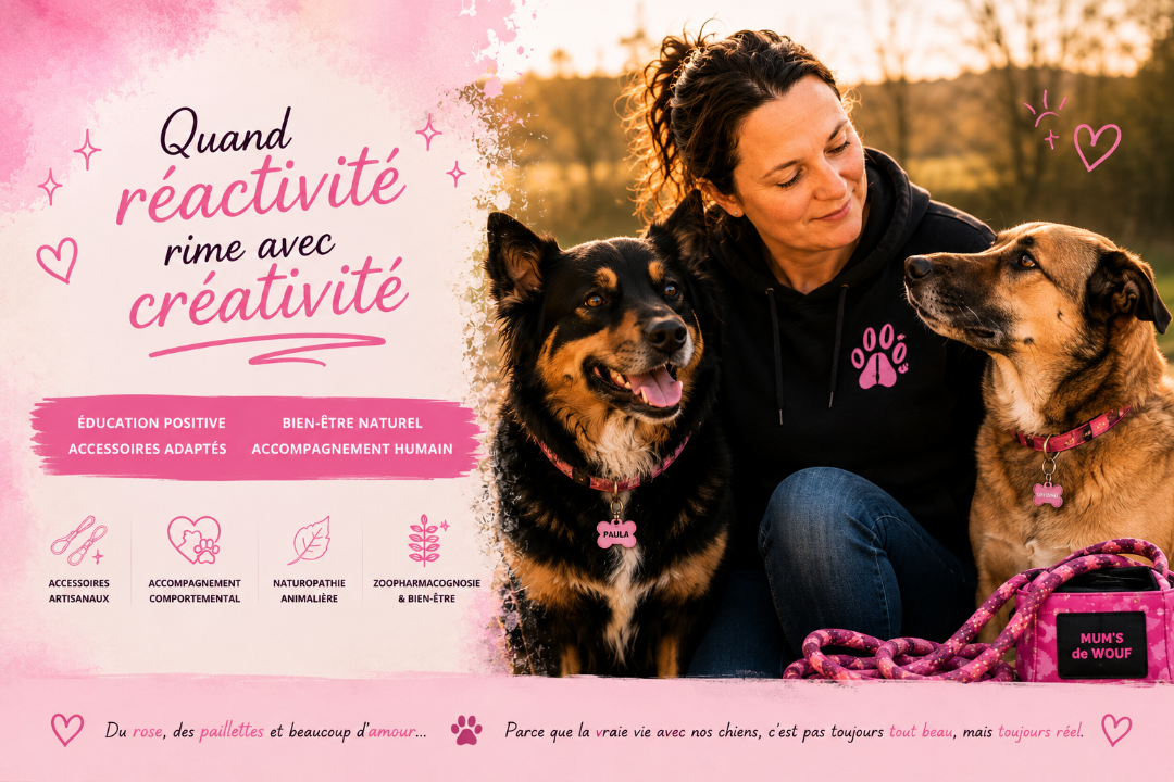 Bien plus que du Biothane : une autre façon de créer pour les chiens et leurs humains