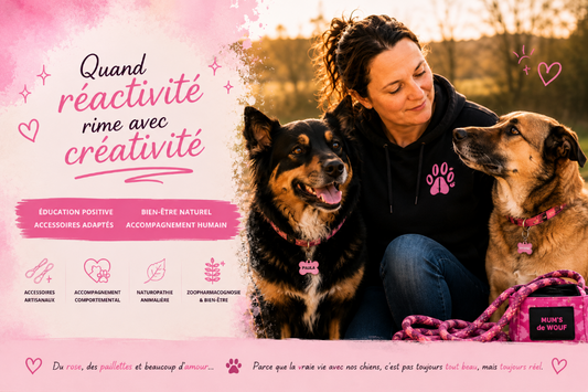 Bien plus que du Biothane : une autre façon de créer pour les chiens et leurs humains