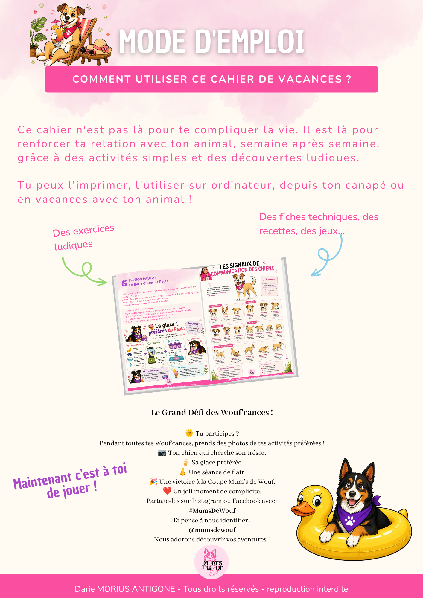 Cahier de vacances - Mum’s de Wouf